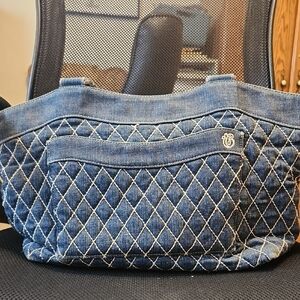 Vera Bradley Blue Quilted Shoulder Bag